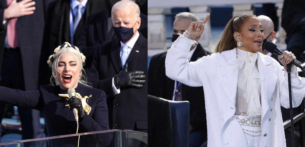 Lady Gaga y Jennifer López se hacen presente en la investidura de Joe Biden