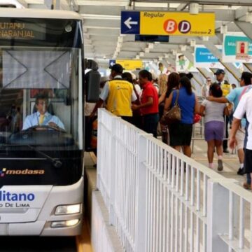 Servicios de transporte público de Lima y Callao operarán durante el feriado del 29 de junio
